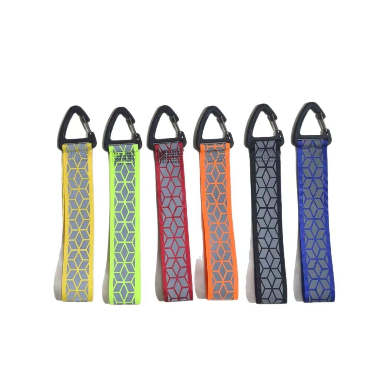 Custom Logo Woven Strap Keychain0