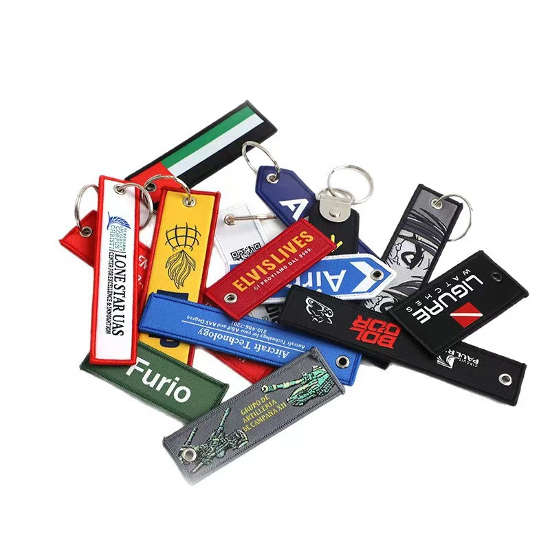 Wholesale Multi-Design Embroidered Flight Tag