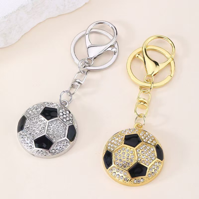 Elegant Flower & Bee Enamel Metal Keychain0