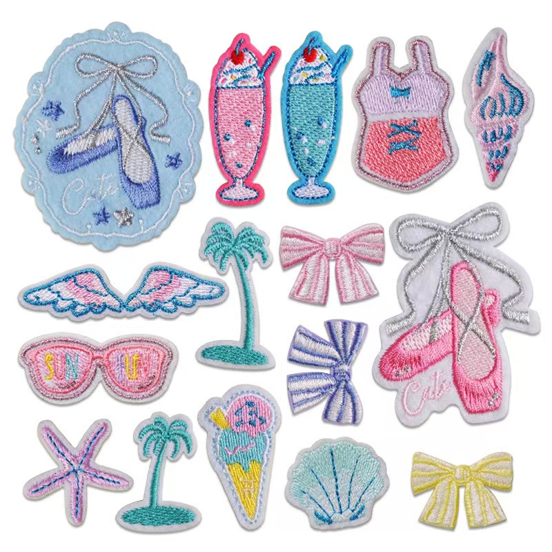 Vintage Style Applique Fabric Patch