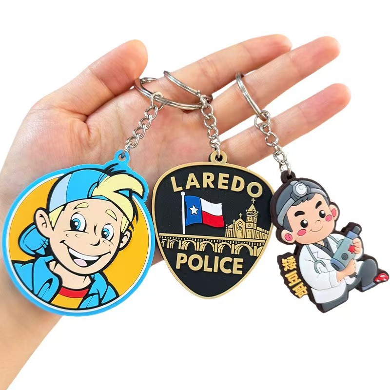 Custom Logo Character PVC Key Tag
