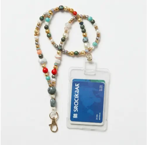 beaded lanyard